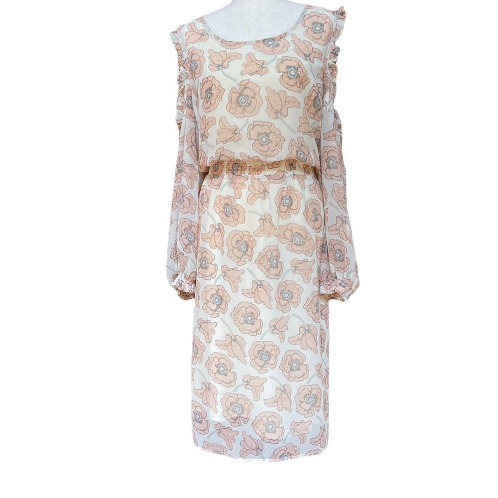 NWT Lucky Brand Floral Long Sleeve Cold Shoulder Date Night Dress PLUS Size 2X - Picture 16 of 16